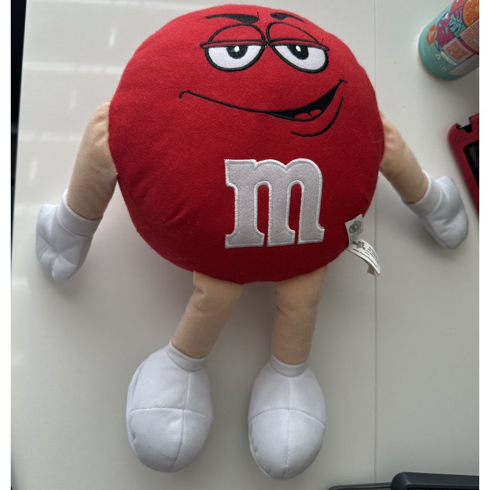 2016 Red M&M‎ Plush 13" Stuffed Animal Doll Corduroy Mars Authentic